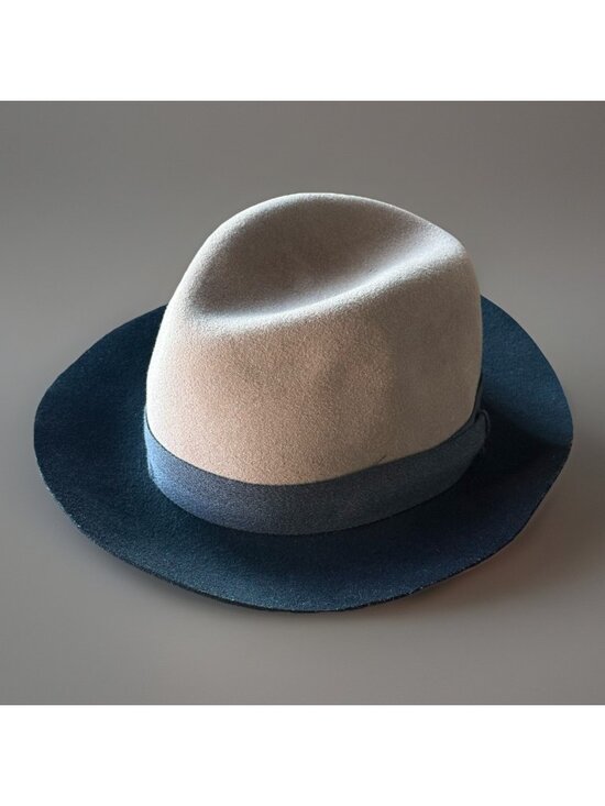 RAG & BONE Womens‎ Wool Felt Floppy Brim Fedora Hat Pecan Brown Made In USA Sz M main image 4